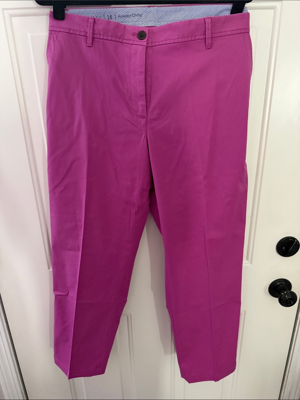 Talbots women’s Relaxed Chino in Magenta / Pink